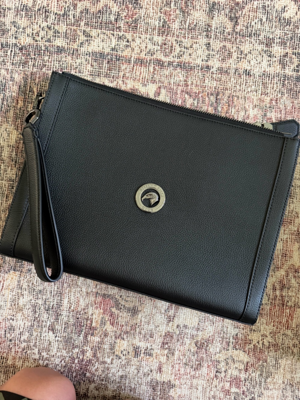 Stefano Ricci BUSTA RUTENIO Black Men's Calf Leather bag
